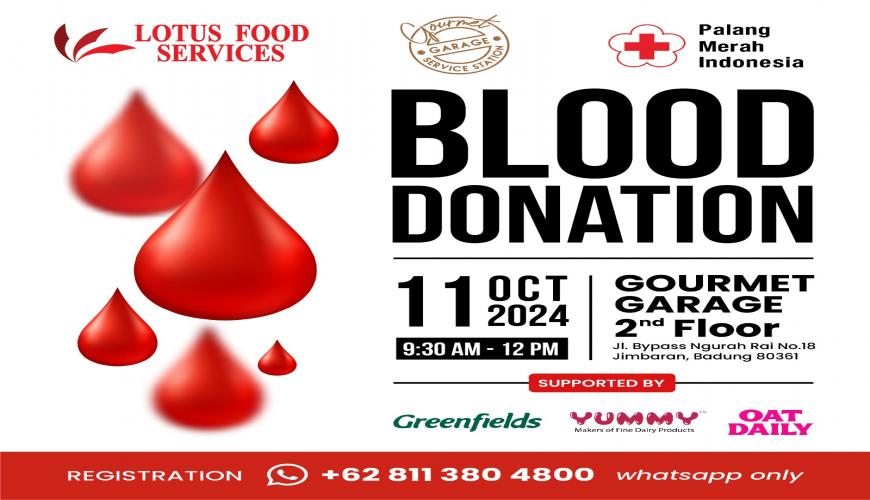 Blood Donation with Lotus Food Services and Palang Merah Indonesia 10.0