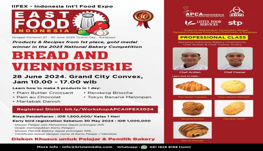 INDONESIA INTERNATIONAL FOOD EXPO - PASTRY WORKSHOP 