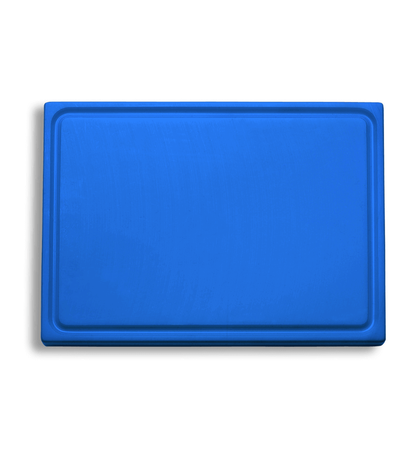 Dick Knife Cutting Board With Juice Groove Blue - Lotus Food Services ...