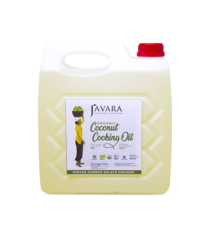Javara Organic Coconut Cooking Oil Jerrycan 5 Lt